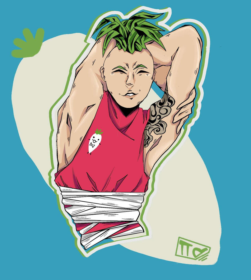 Turnip Pew Pew - JJBA Pose Raydish Xu