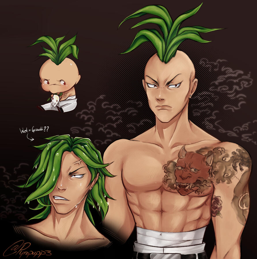 Pyropupp3 - Raydish Xu fanart baby long hair