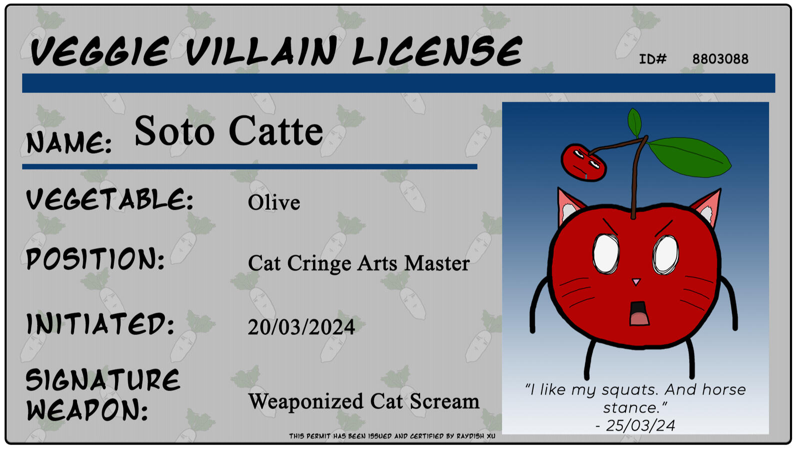 Villain License - SotoCatte