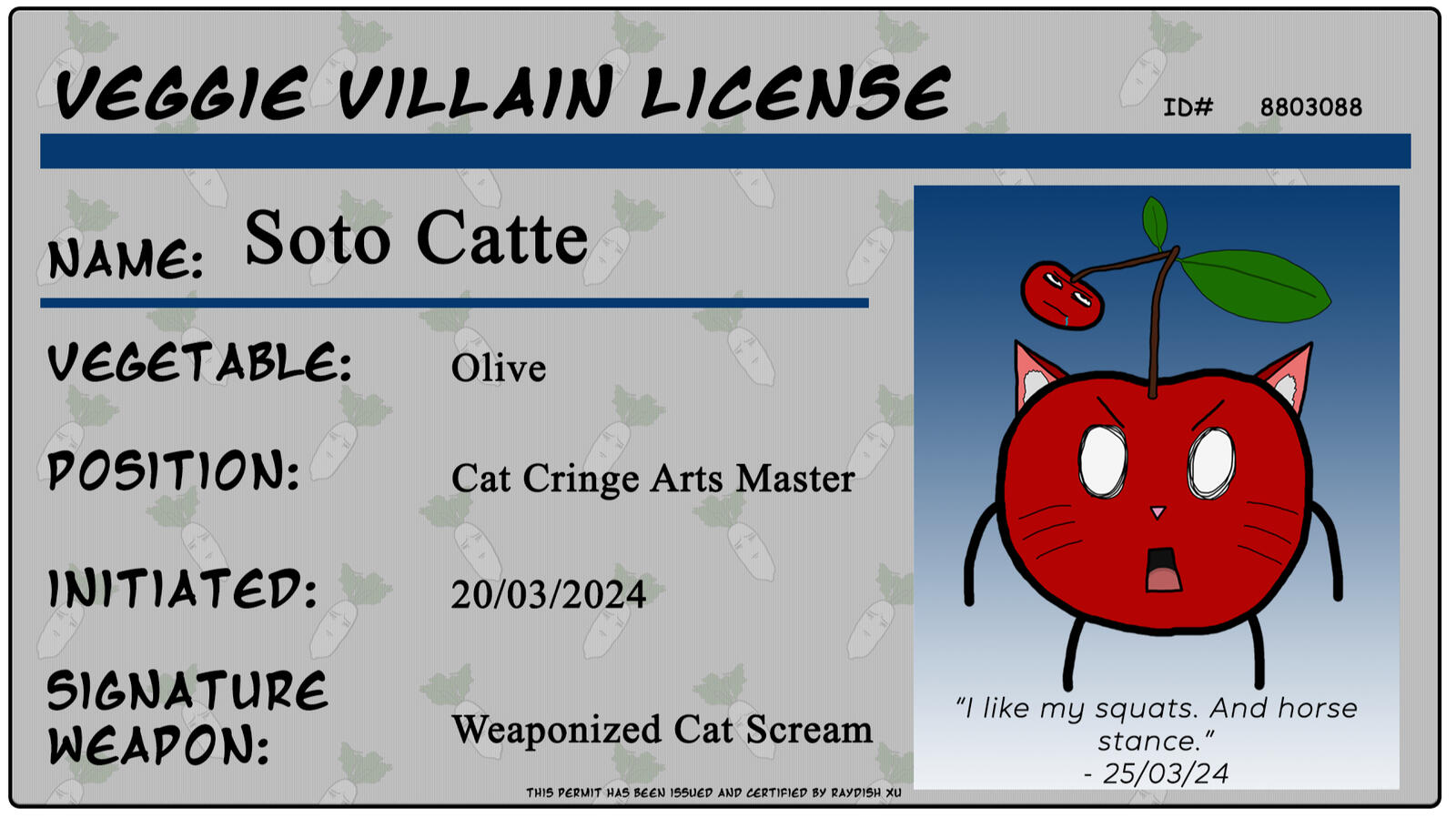 Villain License - SotoCatte Villain License - SotoCatte