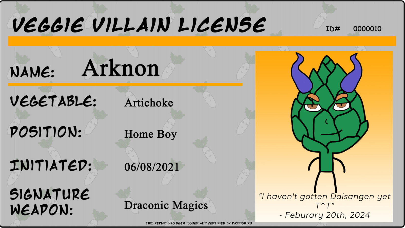 Villain License - Arknon