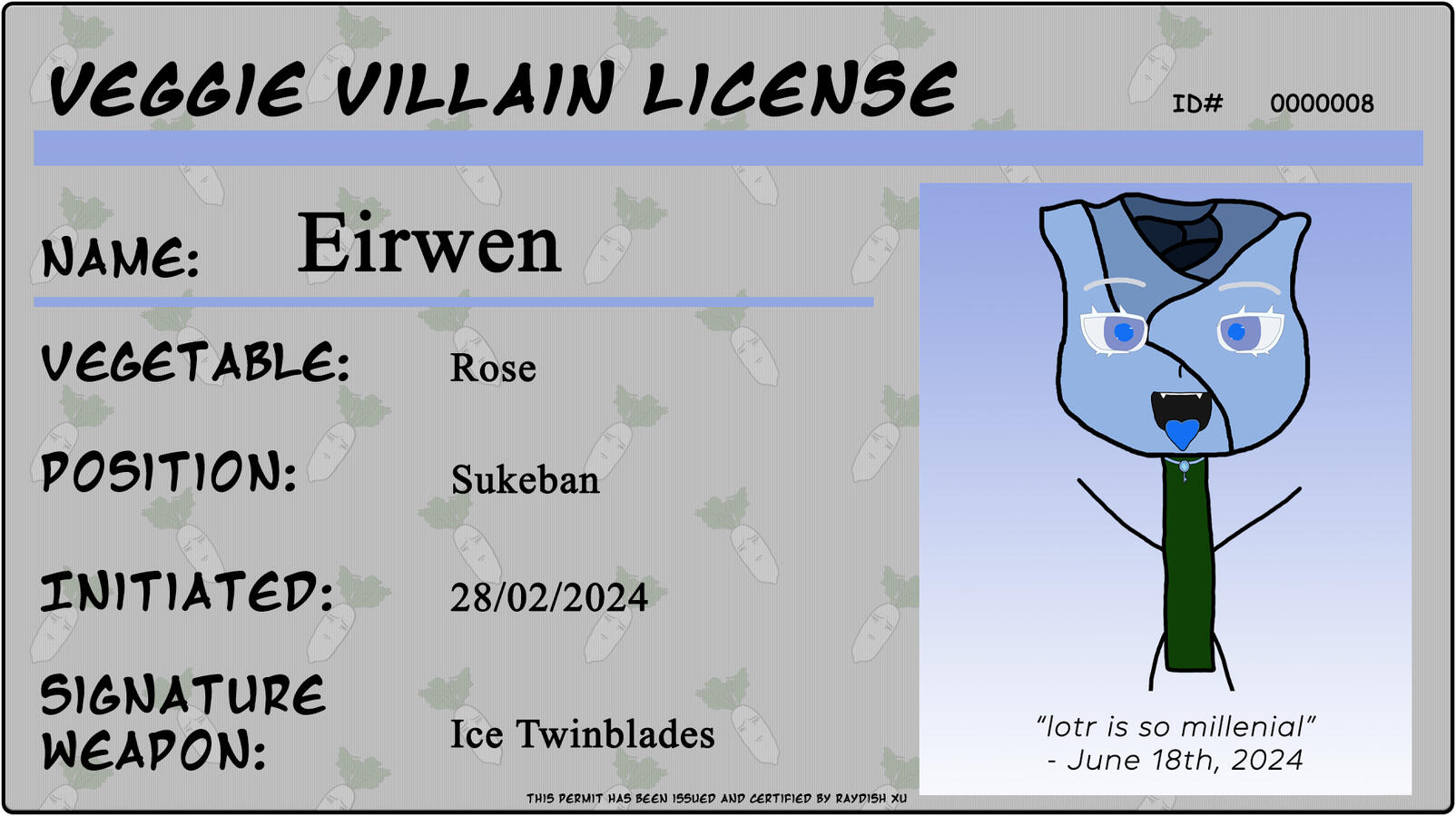 Villain License - EverlastingEirwen Villain License - EverlastingEirwen